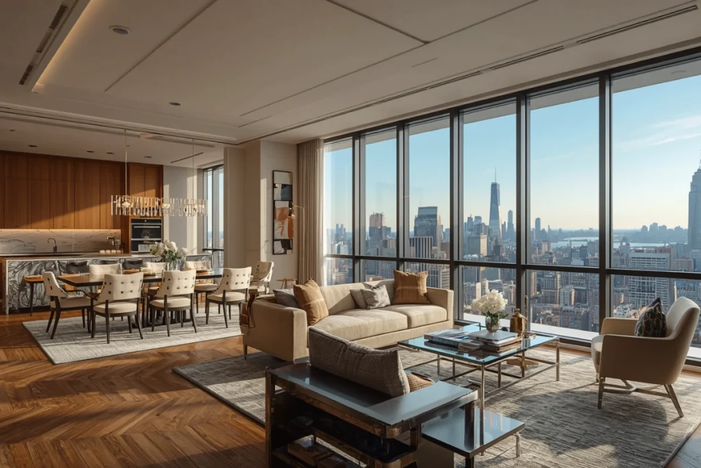 Luxury Brooklyn condominium interior representing private client condo and co-op insurance considerations